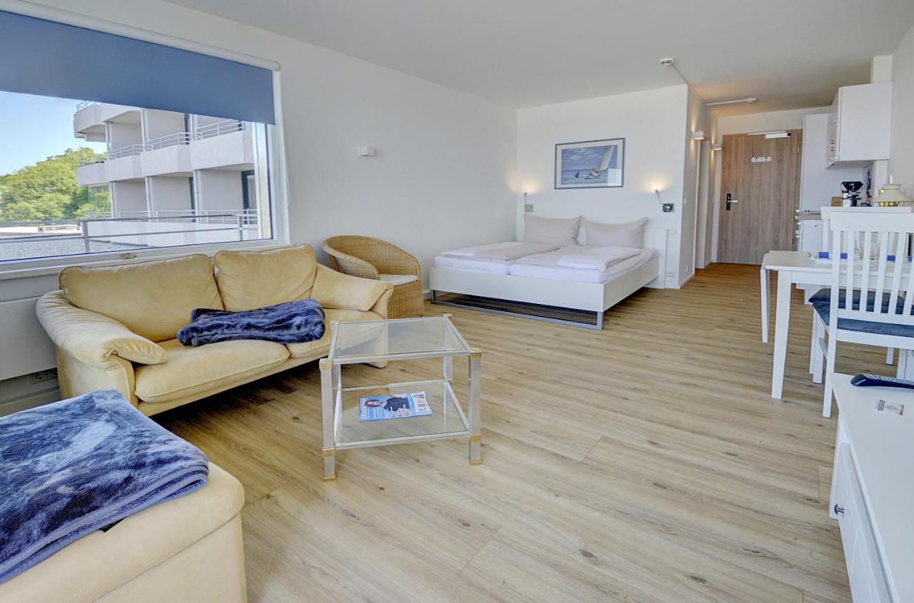 Fewo1846 Intermar - Strandbude - Studioapartment Mit Balkon Und Meerblick Glücksburg Eksteriør bilde