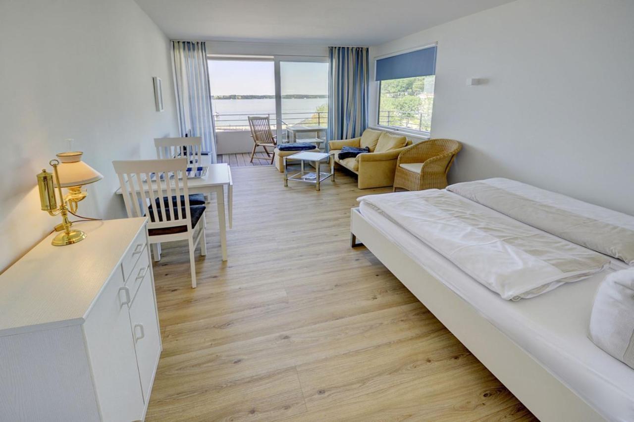 Fewo1846 Intermar - Strandbude - Studioapartment Mit Balkon Und Meerblick Glücksburg Eksteriør bilde